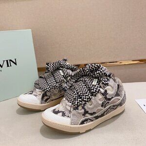 Lanvin Men's Brown and White Trainers